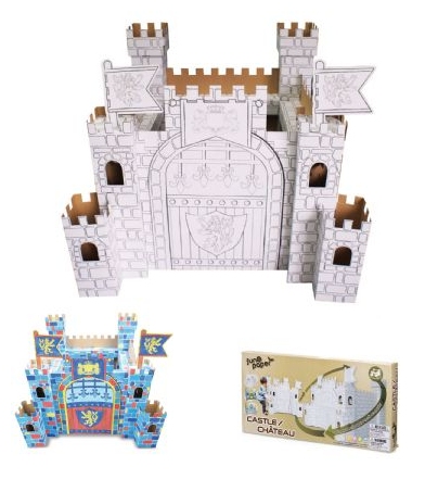 Colour in cardboard castle