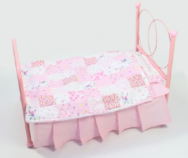 Pink metal bed from My Doll Best Friend